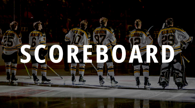 Gamblers team on the ice with a link to our Scoreboard.